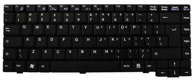 Replacement laptop keyboard FUJITSU SIEMENS Amilo M1400 M1424 M1425 M1450 M1451