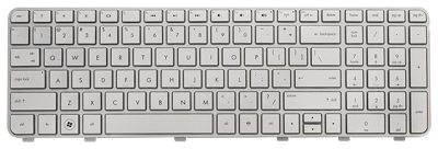 Replacement laptop keyboard HP COMPAQ Pavilion DV6-6000 DV6-6B DV6-6C (SILVER, SMALL ENTER)