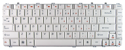 Replacement laptop keyboard IBM LENOVO Ideapad Y450 Y550 Y560 (WHITE)