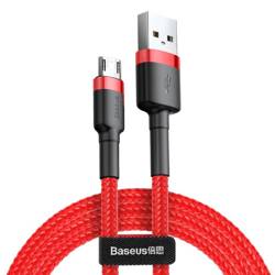 Baseus Cafule Cable Durable Nylon Braided Wire USB / micro USB QC3.0 1.5A 2M red (CAMKLF-C09)