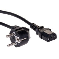 Power Cable Akyga AK-PC-01C CU CEE 7/7 / IEC C13 1.5 m