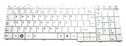 Replacement laptop keyboard TOSHIBA Satellite C650 C660 L650 L670 L770 (WHITE, BIG ENTER)