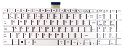 Replacement laptop keyboard TOSHIBA Satellite C850 C855 C870 L850 L855 L870 (WHITE, BIG ENTER)