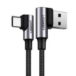 Ugreen USB - USB Typ C angled cable Quick Charge 3.0 QC3.0 3 A 0.5 m gray (US176 20855)