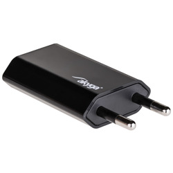 Wall charger Akyga AK-CH-03BK 5W USB-A 5V / 1A black