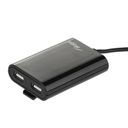 Ładowarka samochodowa 12/24V Akyga AK-CH-10 45W 4x USB-A 5V / 9A modułowa czarna