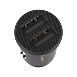 Baseus Grain Car Charger mini car charger 2x USB 3.1A black