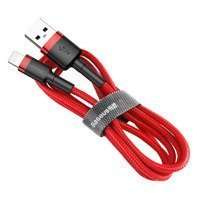 Baseus Cafule Cable Durable Nylon Braided Wire USB / Lightning QC3.0 2.4A 0,5M red (CALKLF-A09)