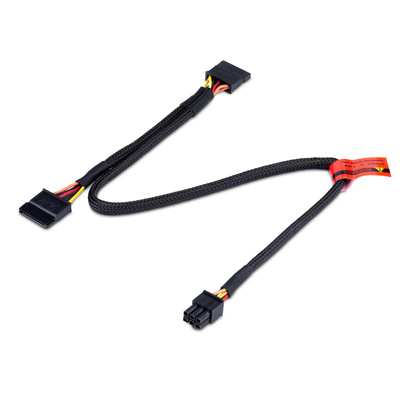 Adapter with cable for modular PSU Akyga AK-SC-25 Sata (f) / Sata (f) 45 / 15cm