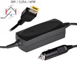 Car notebook power supply Akyga AK-ND-41 20V / 3.25A 65W Slim Tip LENOVO 1.2m