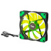 System fan Akyga AW-12E-BG 120mm 33 LED green Molex