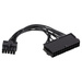 Adapter z kablem Akyga AK-CA-76 P1 20+4 pin (f) / Lenovo 10pin (m) 10cm