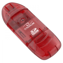 TITNAUM TA101R SDHC USB 2.0 CARD READER RED