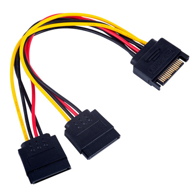 Adapter with cable Akyga AK-CA-31 SATA (m) / 2x SATA (f) 2x 15cm