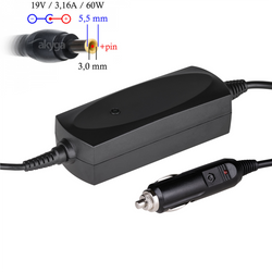 Car notebook power supply Akyga AK-ND-38 19V / 3.16A 60W 5.5 x 3.0 mm + pin SAMSUNG 1.2m