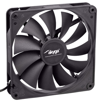 System fan Akyga AW-14A-BK 140mm black Molex + 3pin