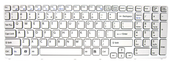 Replacement laptop keyboard SONY Vaio SVE151 (WHITE)