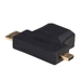 Adapter Akyga AK-AD-23 HDMI (f) / mini HDMI (m) / micro HDMI (m)