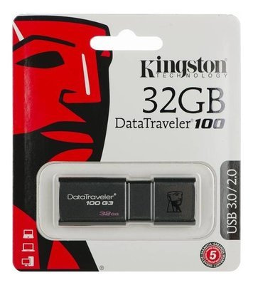 Pendrive Kingston DataTraveler 100 G3 USB 3.0 - 32GB