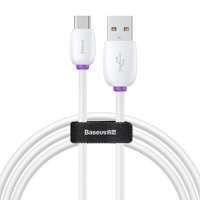 Baseus Purple Ring HW Quick Charging USB Cable For Type-C 40W 1m White