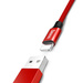 Baseus Yiven kabel przewód w materiałowym oplocie USB / Lightning 1,8M czerwony (CALYW-A09)