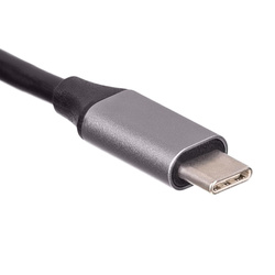 Hub USB type C do 3x USB 3.0 Akyga AK-AD-66 z kartą sieciową 10/100/1000 15cm