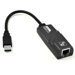 Adapter with cable Akyga AK-AD-31 network card USB A (m) / RJ45 (f) 10/100/1000 ver. 3.0 15cm