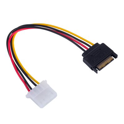 Adapter with cable Akyga AK-CA-11 SATA (m) / Molex (f) 15cm