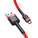 Baseus Cafule Cable Durable Nylon Braided Wire USB / micro USB QC3.0 2.4A 1M red (CAMKLF-B09)