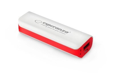 ESPERANZA POWER BANK JOULE 2200MAH WHITE/RED