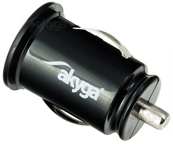 Car charger 12/24V Akyga AK-CH-02 10.5W 2x USB-A 5V / 2.1A black