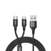 Baseus Rapid 2in1 cable USB Type C / micro USB Cable with Nylon Braid 3A 1.2m black (CAMT-ASU01)