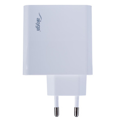 Ładowarka sieciowa Akyga AK-CH-15 65W USB-A + USB-C Quick Charge 3.0 5-20V / 1.5-3.25A biała