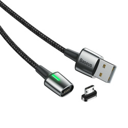 Baseus Zinc Magnetic USB Cable For Micro USB 1.5A 2m Black (CAMXC-B01)