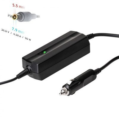 Car notebook power supply Akyga AK-ND-39 20V / 4.5A 90W 7.9 x 5.5 mm + pin LENOVO 1.2m