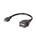 Adapter with cable Akyga AK-AD-09 micro USB B (m) / USB A (f) OTG 15cm