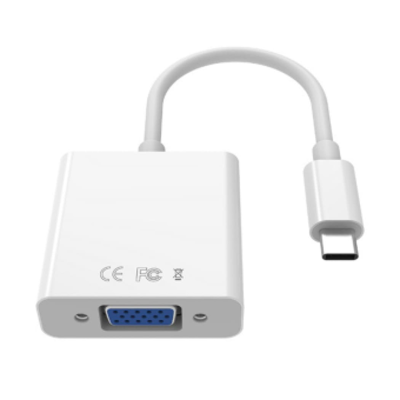 Konwerter adapter z kablem Akyga AK-AD-55 USB type C (m) / VGA (f) 15cm