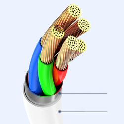 Baseus Superior kabel USB - Lightning 2,4A 1 m Biały (CALYS-A02)