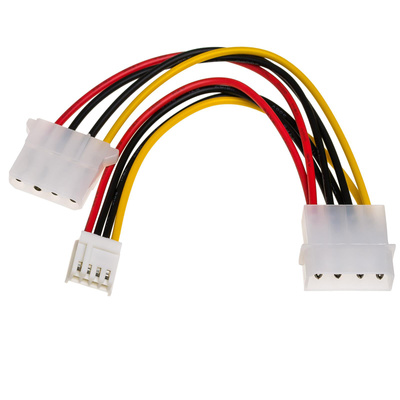 Adapter with cable Akyga AK-CA-14 Molex (m) / Molex (f) / mini Molex (f) 2x 15cm