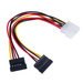 Adapter with cable Akyga AK-CA-16 Molex (m) / 2x SATA (f) 2x 15cm