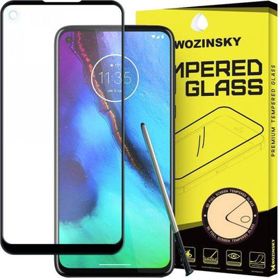 Tempered Glass Full Glue full screen with Case Friendly Motorola Moto G Pro black bezel