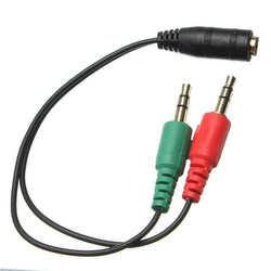 Adapter 2x Mini Jack 3,5 mm Audio Stereo