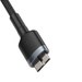 Baseus Cafule durable nylon cable USB 3.0 / micro USB SuperSpeed cable 2 A 1 m gray (CADKLF-D0G)