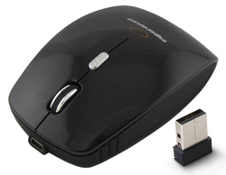 ESPERANZA CHARGER 2.4GHz WIRELESS 4D OPTICAL MOUSE WITH USB MINI DONGLE AND WITH CHARGING CABLE BLACK