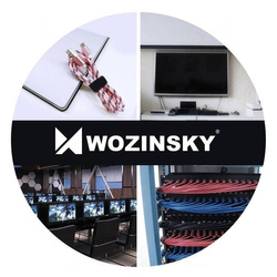 Wozinsky straps cable organizer 2 m Hook and Loop black (WVO2MBK)