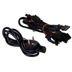 ATX Power Supply 500W Akyga AK-P4-500 Semi-Modular P4+4 PCI-E 6 pin 6+2 pin 5x SATA 2x Molex FAN 12cm