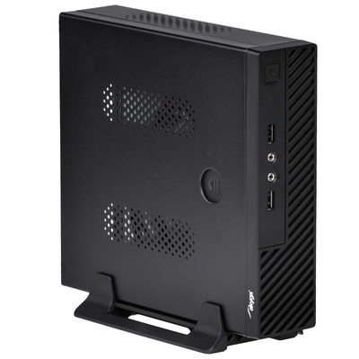 Case mini ITX Akyga AK-100-01BK 2x USB 2.0 black with PSU 60W