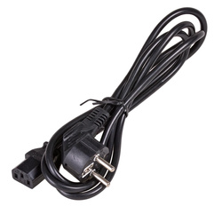 Kabel zasilający Akyga AK-PC-02A kątowy CCA IEC C13 CEE 7/7 250V/50Hz 1.5m