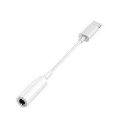 USB Type C to 3.5 mm mini jack Female Adapter white