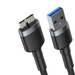 Baseus Cafule durable nylon cable USB 3.0 / micro USB SuperSpeed cable 2 A 1 m gray (CADKLF-D0G)